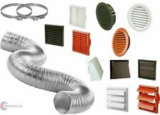 Cooker Hood Duct Cowl Gravity Fixed Vent Kit Fan Extractor Tumble 4" 5" 6"