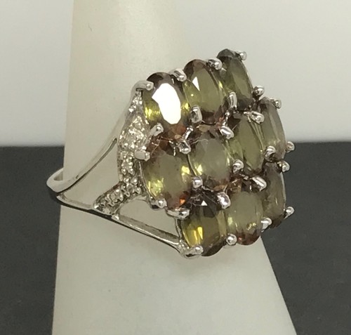 Andalusite ring 9ct white - ring,,
