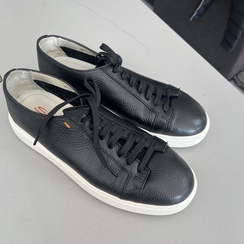Men santoni black leather - ,