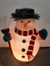Blow Mold Fiber Optic Snowman