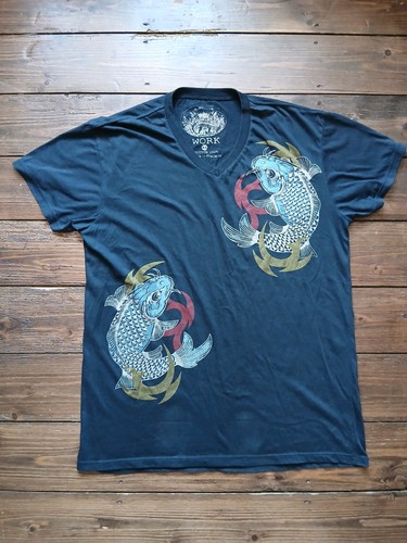 Work shirt japanese koi - t-shirt,