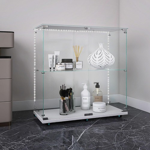 Tier glass display cabinet - 2-tier,