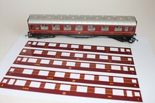 LMS Coronation Scot coach Render Kit 6 x Coaches layover for LMS Hornby coach