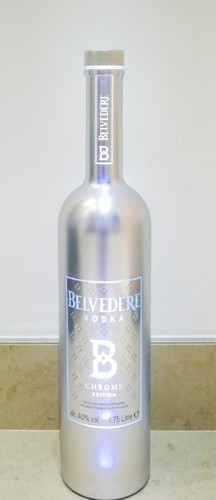Empty belvedere vodka chrome - vodka,