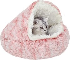 Dog Cat Bed Hooded Kitten Pet