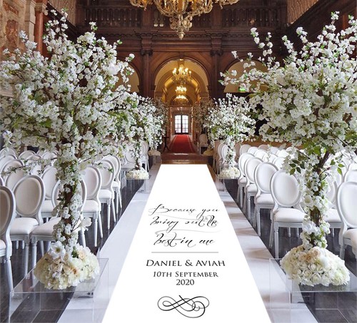 Personalised wedding aisle - personalised,