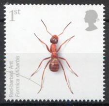 Red Barbed Ant Formica rufibarbis insect GB 2008 MNH mint stamp D135