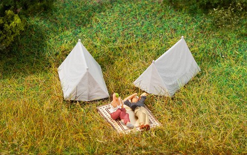Faller tents - tents, (x4)