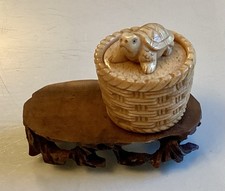 Carved Bone Chinese Turtle