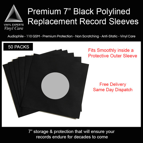 Inch black paper polylined - black,