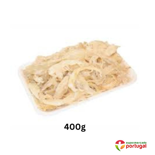 Bacalhau desfiado - migas),