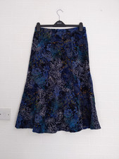 Bonmarche Blue Flock Skirt