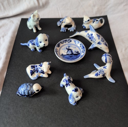 Vintage delft blue - 10,