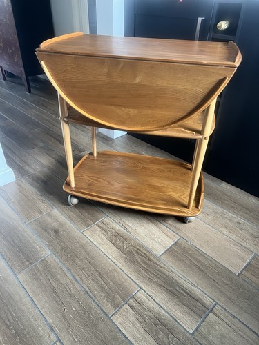 Ercol drop leaf drinks trolley - ercol,