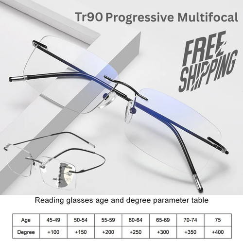 Rimless bifocal reading - rimless,