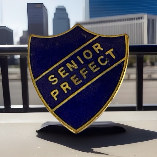 Vintage senior prefect shield - senior,