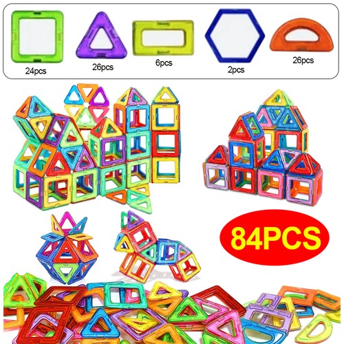 84pc magnetic building blocks - building,
