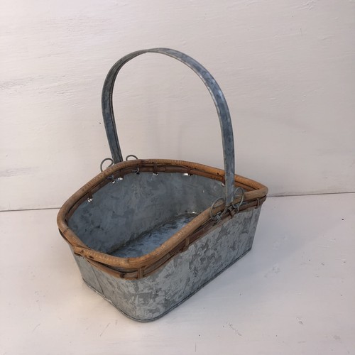 Stainless steel garden trug - stainless,