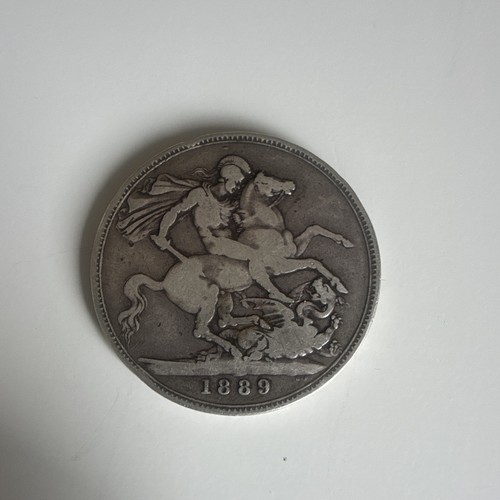 1889 queen victoria crown coin - victoria,
