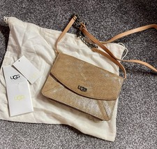 UGG Gold Sparkly Bag / WOC / Cross Body. Very Rare. From The USA