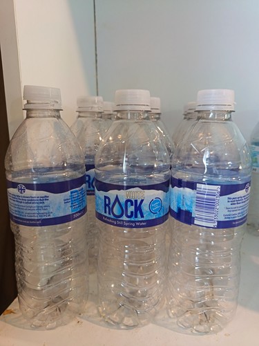 Empty clear plastic water - plastic,