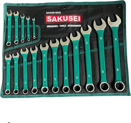 Piece soft grip spanner - 16,