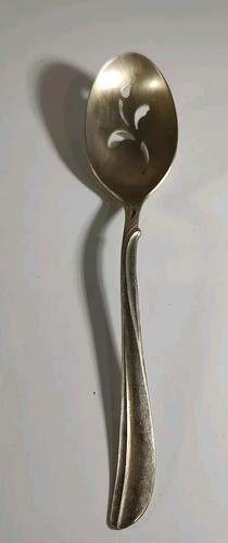 Vintage pierced serving spoon - vintage,