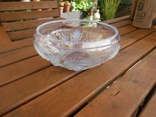 JAMES A JOBLING ART DECO OPALESCENT GLASS BOWL FIRCONE DESIGN 1930s