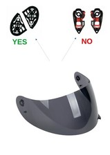 visor helmet smoke' agv k3 k4