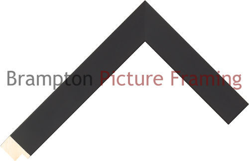 25mm wide black flat - black,