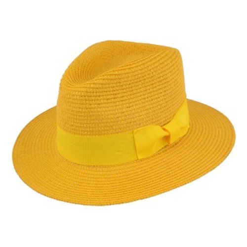 Straw summer panama fedora hat - summer,