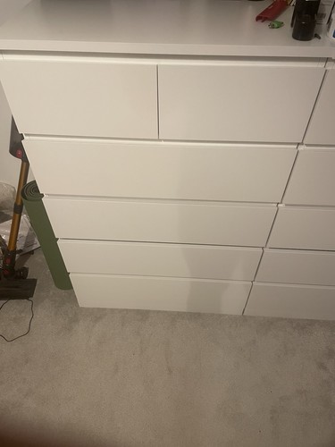 Ikea malm white drawer chest - ikea, 6