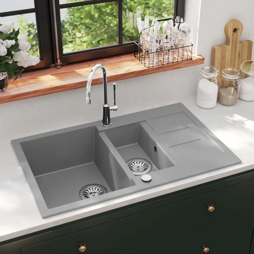 Walplus grey granite kitchen - grey,