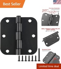 30 Pack Rounded Matte Black