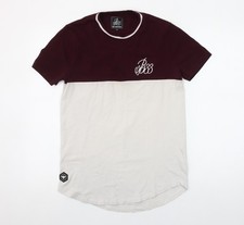 Bee Inspired Men's Multicoloured XS Slim Fit Colourblock T-Shirt