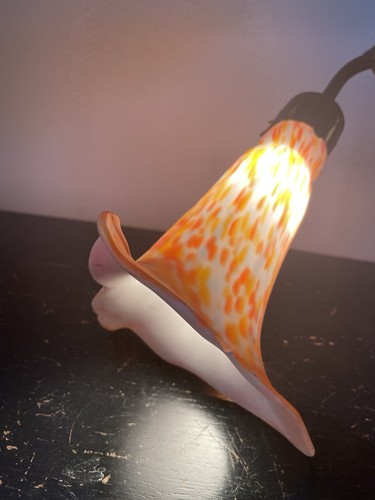 Vintage lily trumpet - lily, glass