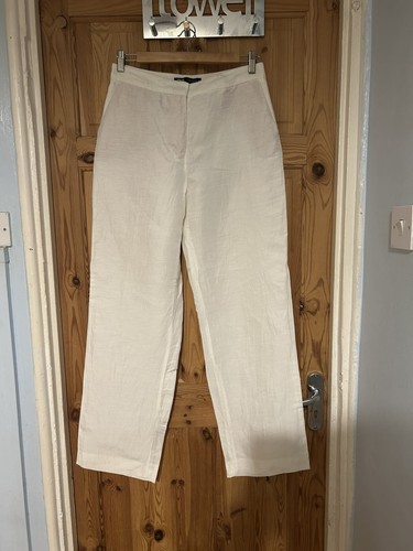 Women zara white linen blend - women's,