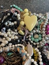 2kg Costume Jewellery Joblot Broken For Beads Crafting #6