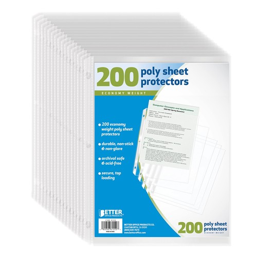 Sheet protectors 200 piece - protectors,