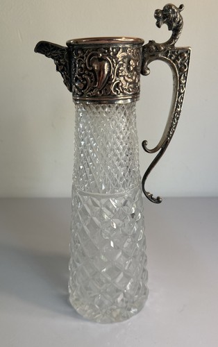 Cut glass and silver - glass,