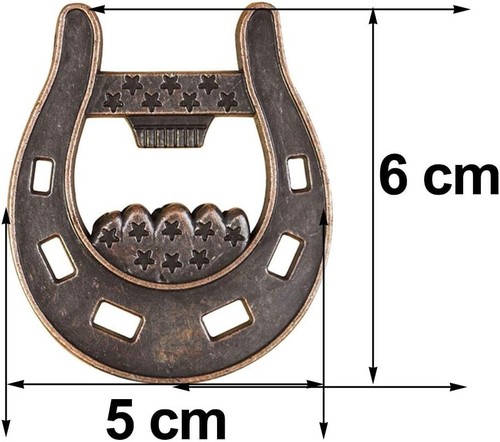 Cast iron lucky horseshoe - iron,