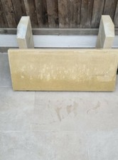 Bullnose Step in Dry Cast Stone Buff Colour 90cmx37cmx7.5cm