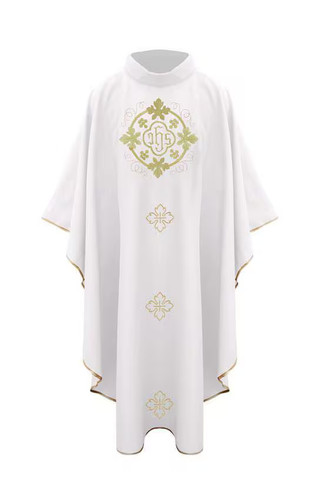 Mass chasuble white with - mass,