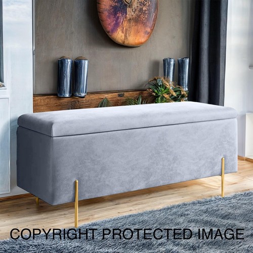 Luxury velvet ottoman storage - luxury,