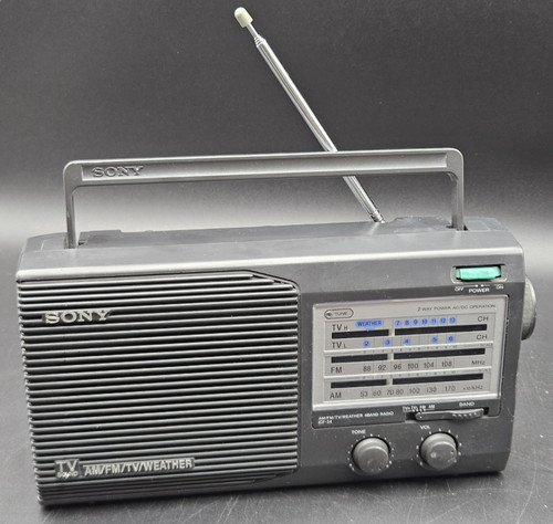 Vintage sony icf - icf-34, portable