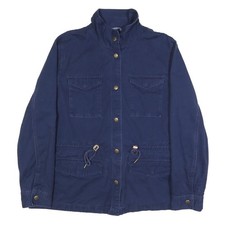 LEVI'S Mens Blue XL Cotton Zip Jacket Plain Utility Casual Workwear