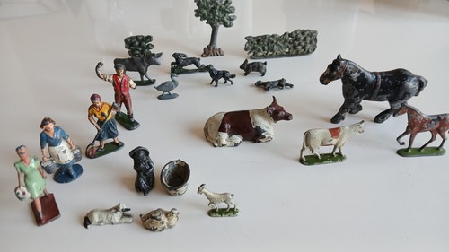 Vintage lead farmyard set - lead,