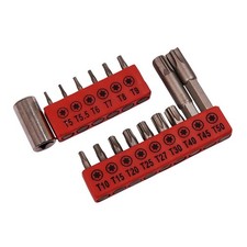 Torx Star Socket Bit Set 1/4in