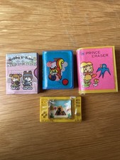 Job Lot Entertainment Erasers X4 (3 Books,  Tv Screen)