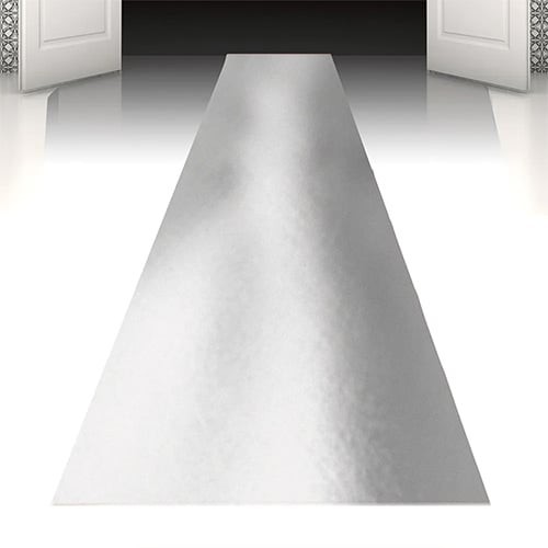 Silver event carpet runner - silver,